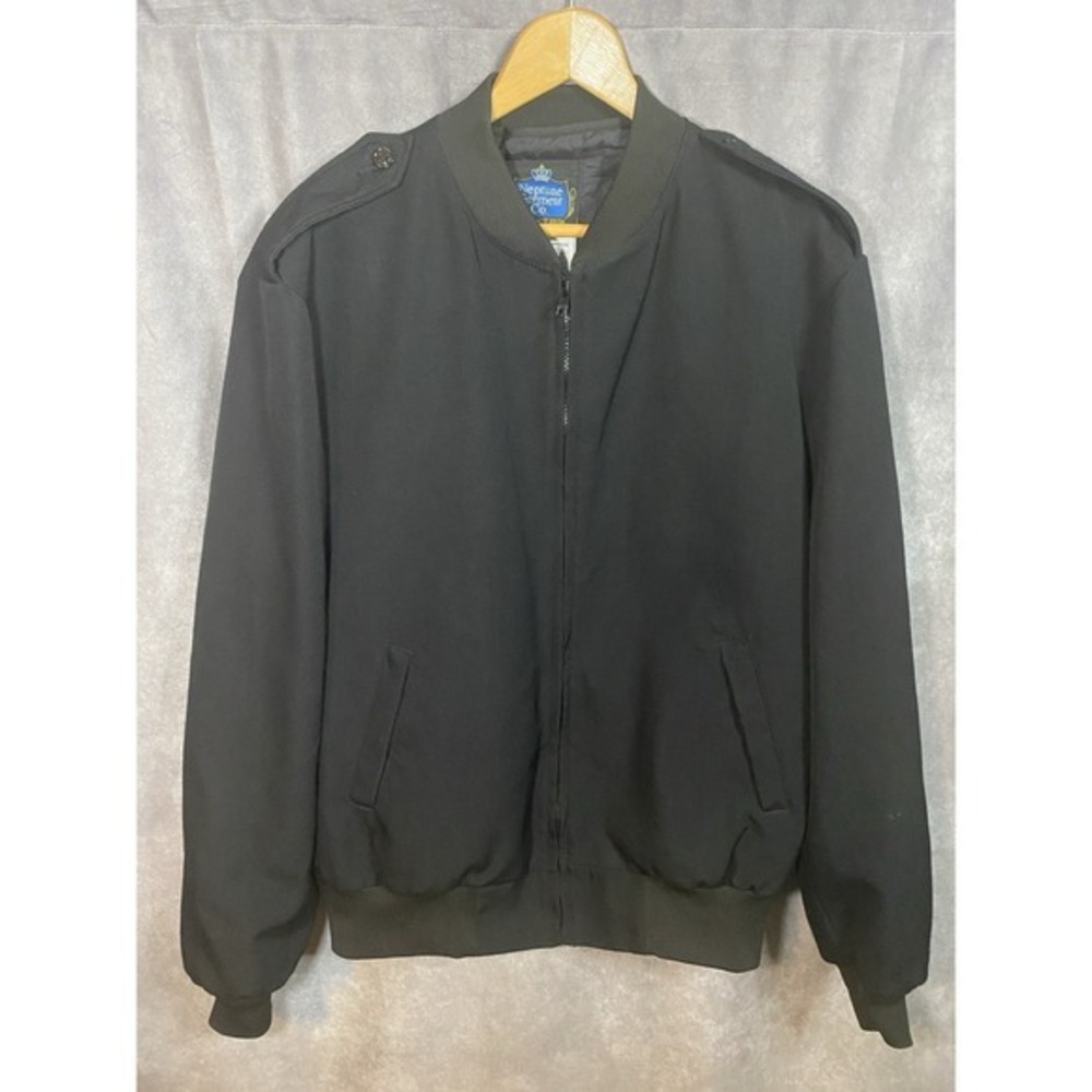 Neptune Garment Co Jacket Mens‎ 44 Wool Blend Thinsulate Liner Full Zip Bomber